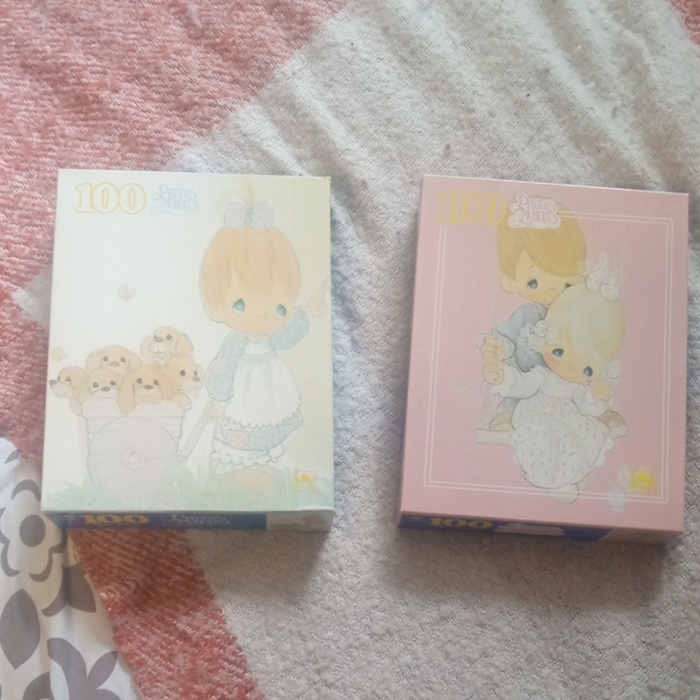 Precious Moments Pastel Puzzle Duo